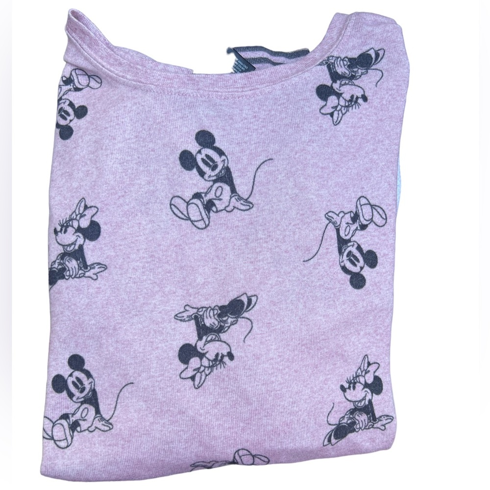 💥💥💥4 for $15💥💥💥 Disney Sleepwear Long Sleeve Top light pink with black
